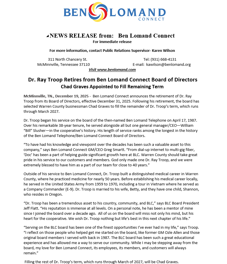 Ben Lomand Connect tweet media