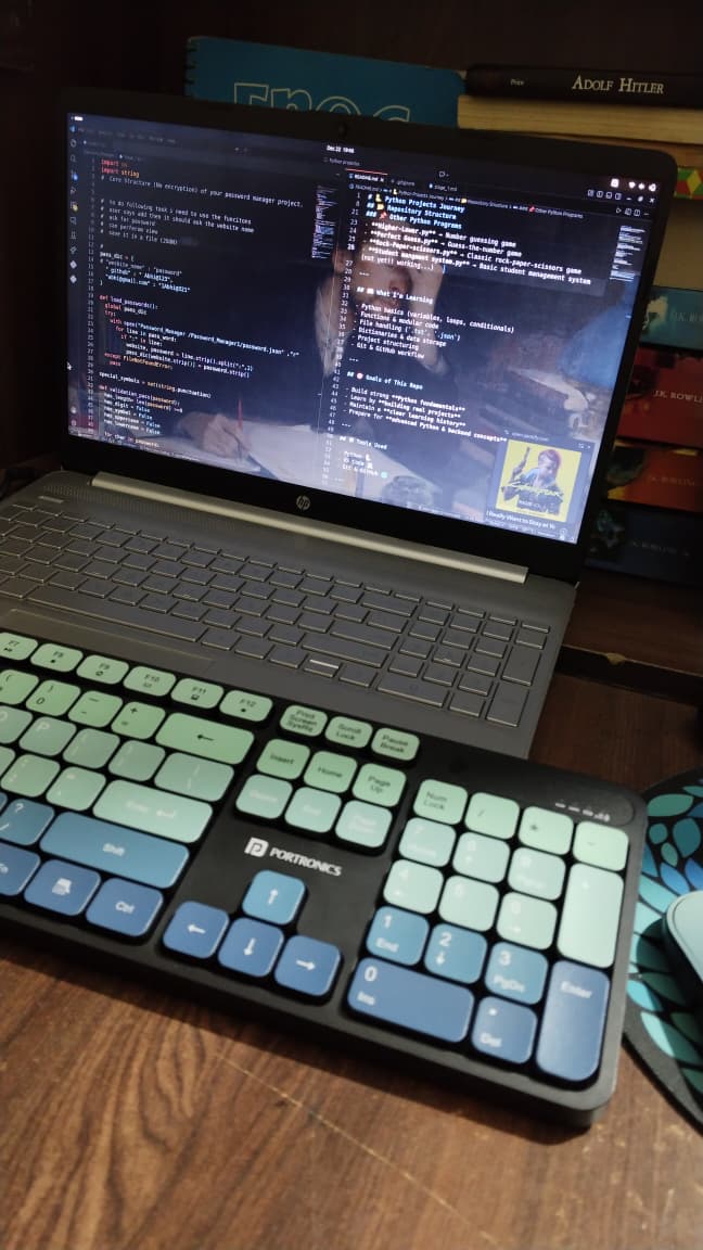 42_ALCHEMAX's tweet image. Semester ends… back to coding after months 🚀
 
Stage 1 completed ✅
Password Manager in Python (add, view, validation, JSON storage).

Working on Stage 2 → Hashing &amp;amp; Encryption 🔐
#BuildInPublic #PythonLearning