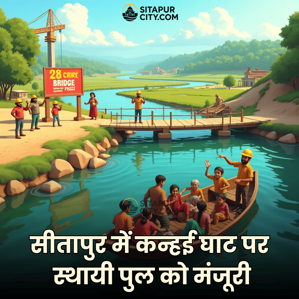 Sitapur Ki News: सीतापुर में कन्हई घाट पर स्थायी पुल को मंजूरी, 28 करोड़ की परियोजना 🛣️
सीतापुर वालों के लिए बड़ी खुशखबरी — गोबरहिया नदी पर कन्हई घाट वाला स्थायी पुल अब पक्का होगा

🔗 पूरी खबर यहाँ पढ़ें:
👉 sitapurcity.com/kanhai-ghat-br…

#Sitapur #SitapurNews #Development