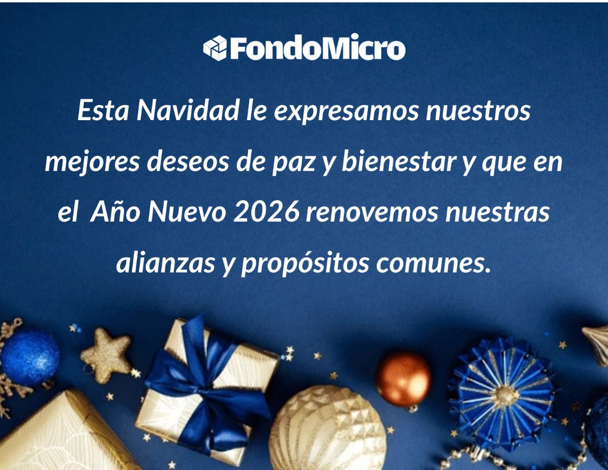 FondoMicro's tweet image. ¡Felices Fiestas!