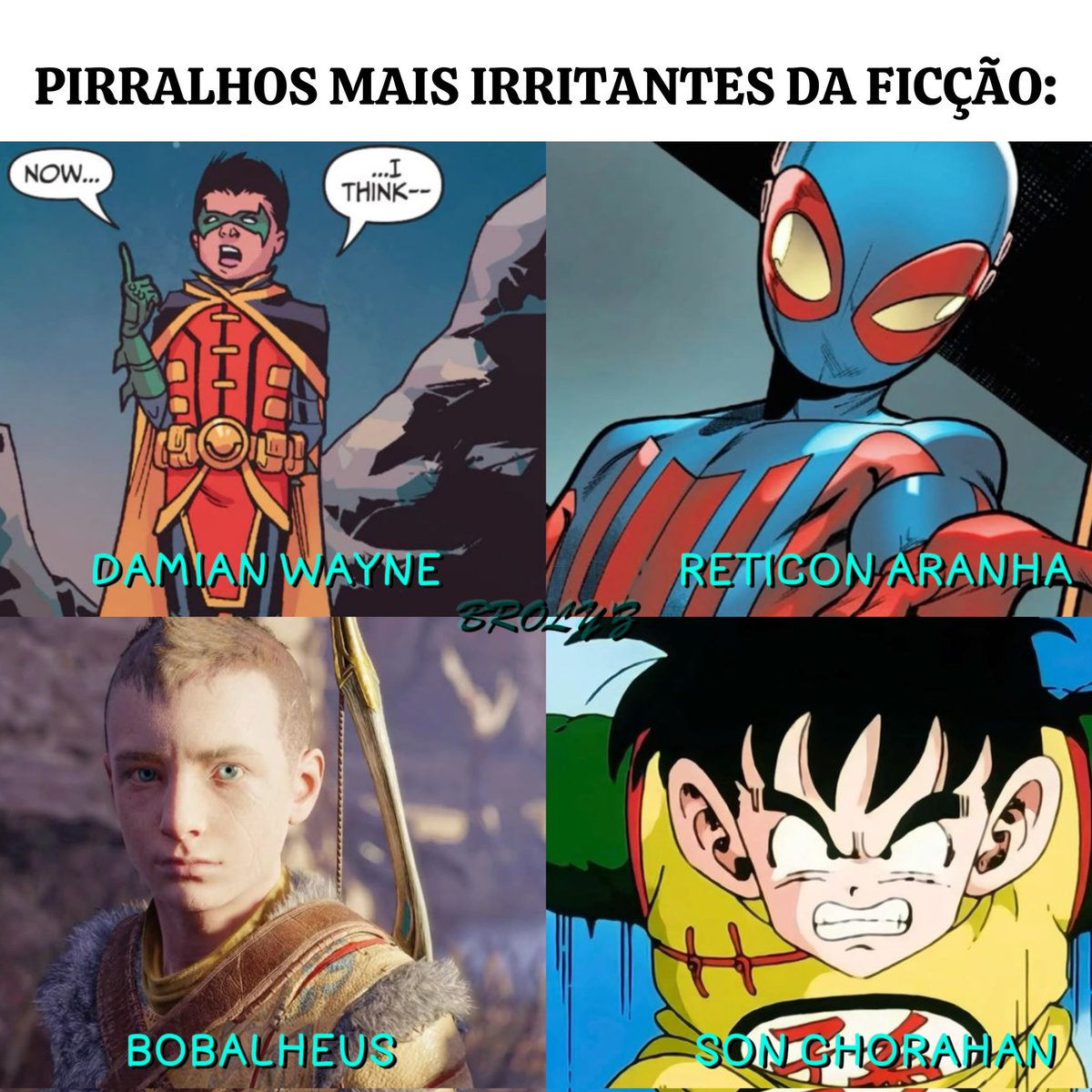 BROLY0906's tweet image. Qual o pior pra vocês?
Eu odeio o Damian.