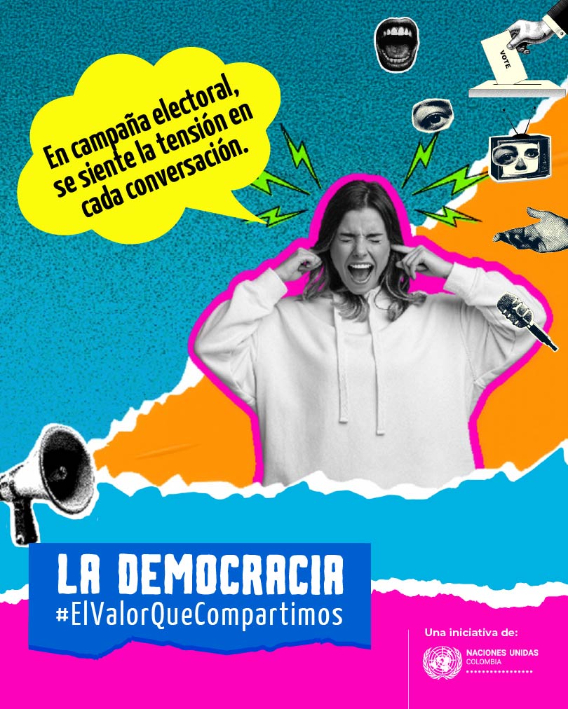 FAO_Colombia's tweet image. Si en medio de las discusiones sobre temas electorales, elegimos la escucha y el respeto, la democracia se fortalece. 

Reconoce el odio. Recházalo. No lo amplifiques.
Si resuena contigo, compártelo.
Dale espacio al diálogo. #ElValorQueCompartimos
