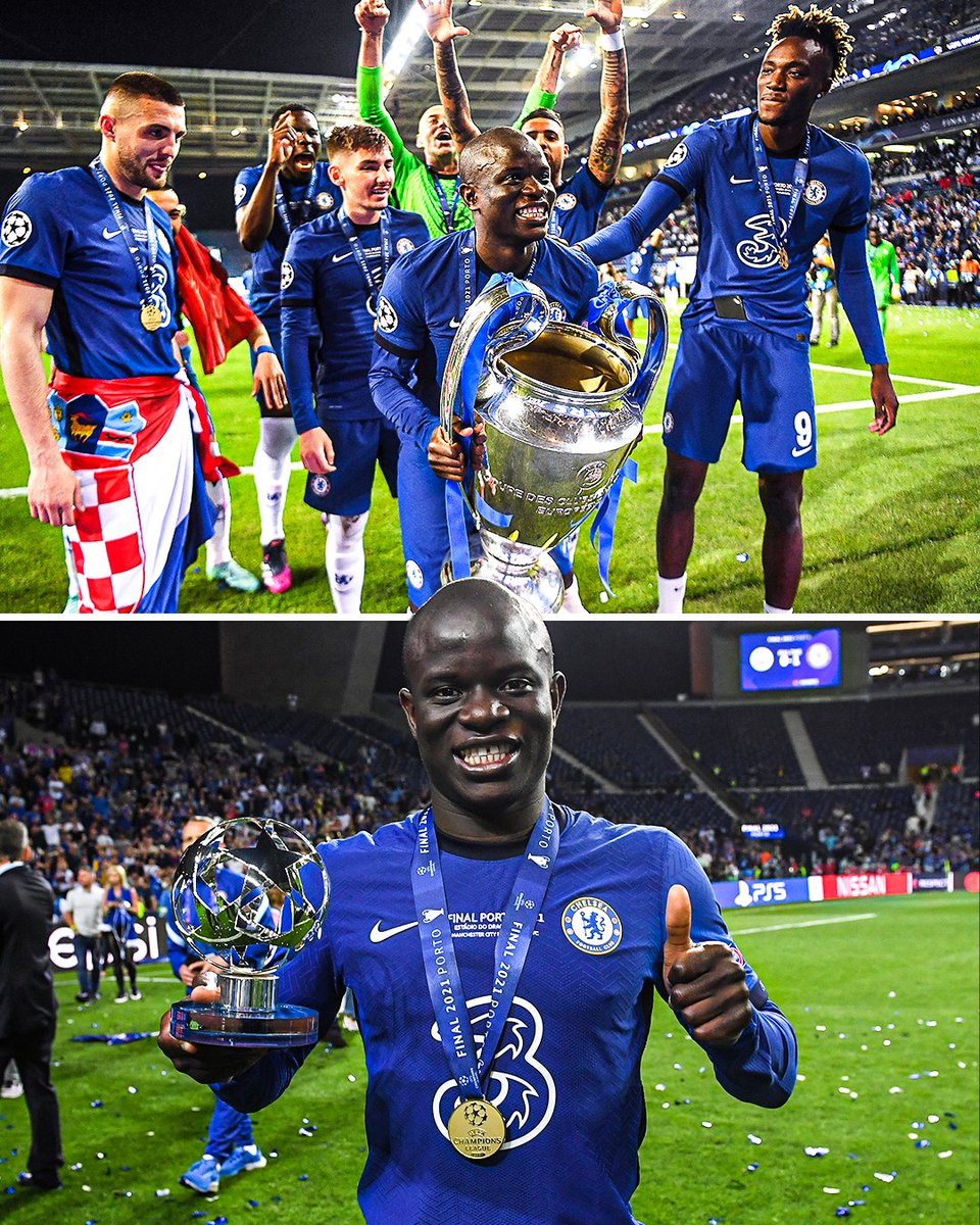 Wayne Rooney rated N'Golo Kanté as the best midfielder in the world 🙌:

🗣️ "For me, he was the best midfielder in the world.

In the 2021 Champions League final, he produced a perfect performance. He did everything: pressing, positioning himself, playing between the lines,