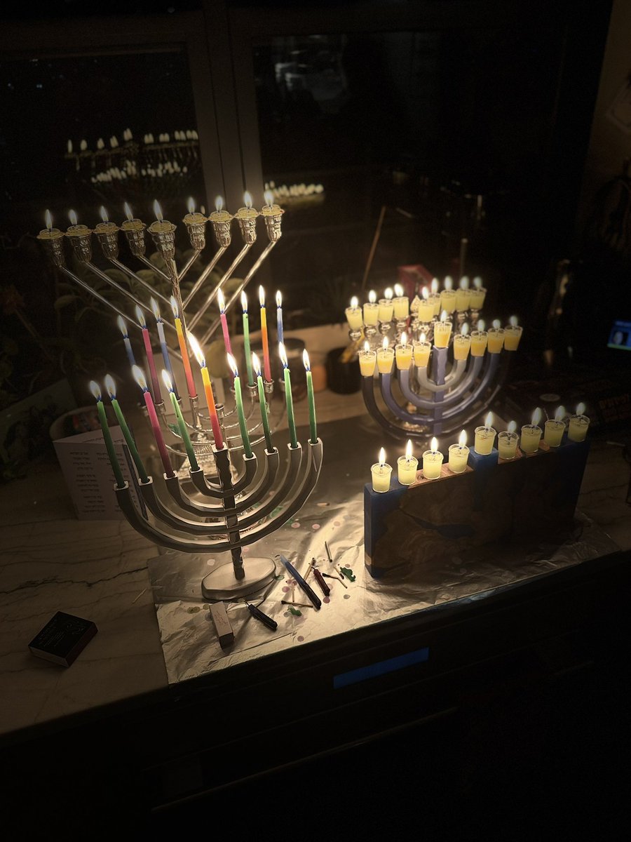 Chanuka, taught the Amshinover Rebbe, is a window into eternity.

The light of the candles glowing in our homes is not just historical memory, it is a glimpse of a deeper, eternal light.

The world was created in seven days. 
The eighth day of Chanuka lifts us beyond nature,