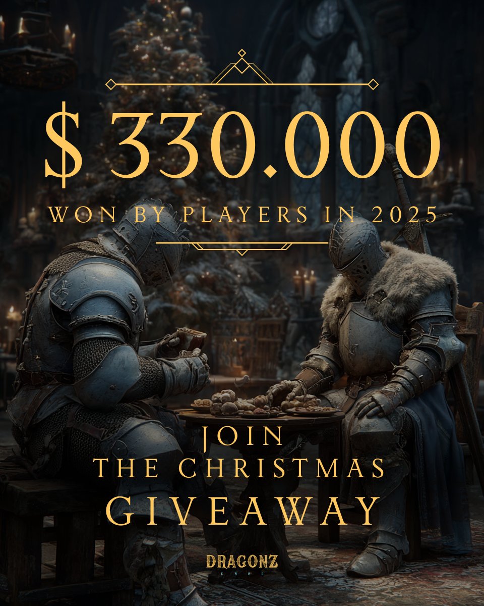 dragonzlandx's tweet image. 🎄🐲 CHRISTMAS GIVEAWAY 🐲🎄

This time, we’re gifting more than just $DRAGONZ…
We're summoning 6 lucky champions to claim these legendary rewards:

🎁 100,000 $DRAGONZ (33,000 each)
✨ Santa’s Hoard Chest 
🎄 2x Golden Ornament Chests

How to Enter:
1️⃣ Like ❤️
2️⃣ Retweet 🔁
3️⃣…