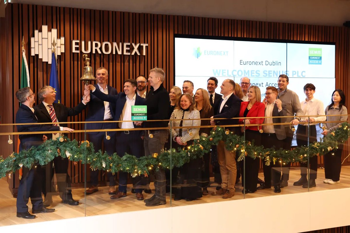 europawire's tweet image. Euronext welcomes Senus PLC as first listing on Euronext Access+ Dublin news.europawire.eu/senus-plc-list… #Euronext #Senus @euronext_ie @euronext