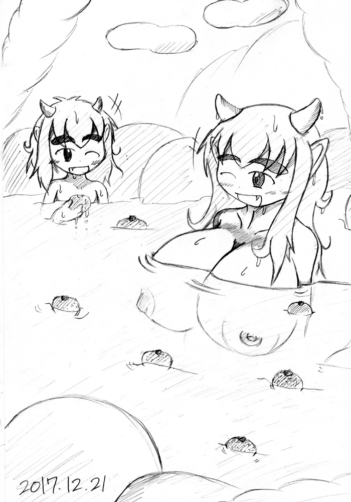 今日は冬至でしたね。
新作描こうと思ったけど結局描けずじまい。
申し訳ないorz

三枚目は、だいむさん(@dime_kancolle )とこの育ちゃんです～。 