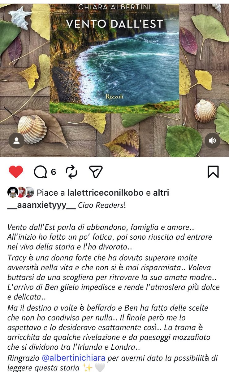 La recensione al mio romanzo #ventodallest (Rizzoli) a cura di Julia (“Anxiety”), che ringrazio di cuore.

<a href="/CasaScrittori/">Casa degli Scrittori</a>