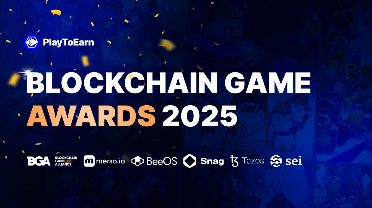 First launched in 2021, the PlayToEarn Blockchain Game Awards has become one of the industry’s most influential annual events. 🏆💎

In 2025, it reached an unprecedented scale with over 900 participating games, 400 content creators, and 18 award categories!

Keep scrolling.. 🧵