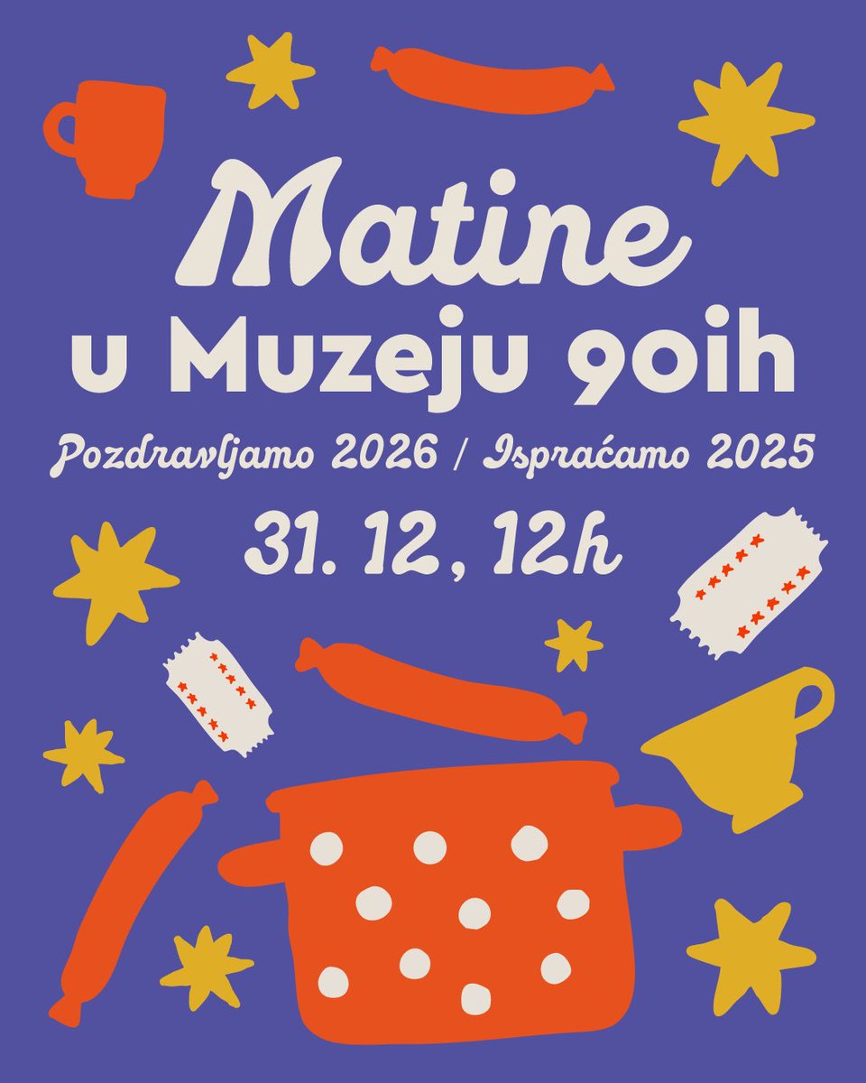 2025. godina zaslužila je svečani ispraćaj!

📅31. decembar
🕛od 12h

Dođite da se zajedno pozdravimo sa njom uz kuvano vino, čaj od šipka, viršle, druženje i last-minute poklone🎉🌭🎁

🎟️Tombola u 14h

Zajedno se pripremamo za 2026. godinu, koja mora biti bolja!🎊