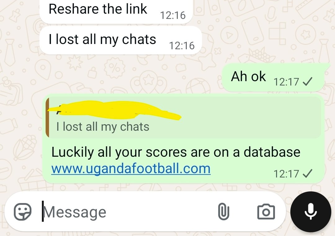 UgandaFootball2's tweet photo. With us, Uganda's football data is safe!!! https://t.co/gCDe7Tbnwg