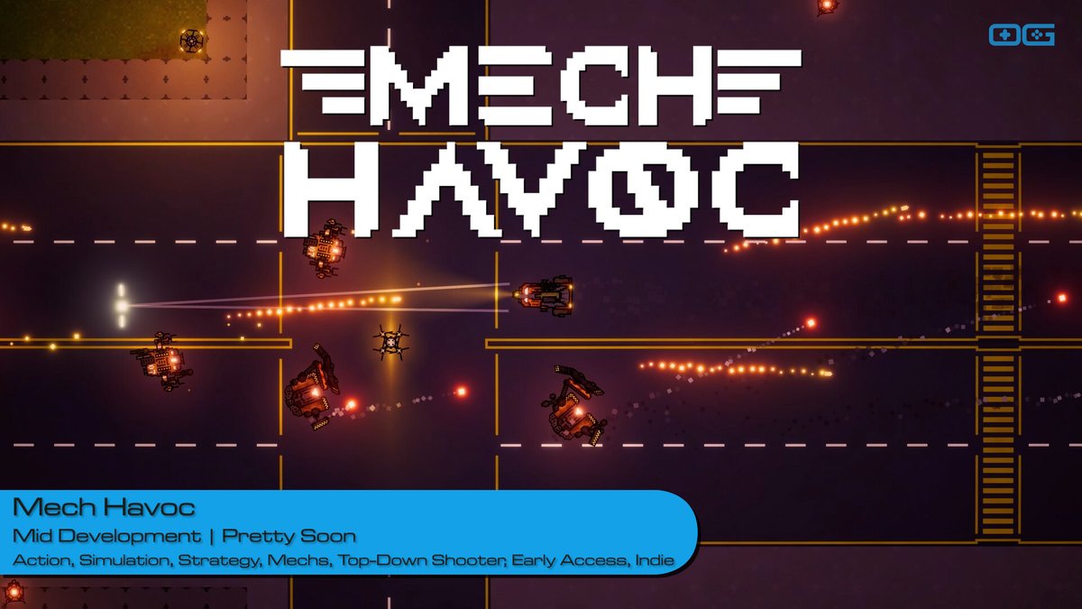 OverageGmngCom's tweet photo. OG plays Mech Havoc!
https://t.co/8Ves0Gvuv3
Like & Sub!
@prettysoongames
#MechHavoc #MechGames #IndieGames #TopDownShooter #EarlyAccess #SteamGames #MechCombat #TwinStickShooter #Destruction #IndieDev #MechWarrior #PCGaming #GamingCommunity #IndieGameDev #PrettySoon https://t.co/dJtbXHgo7K