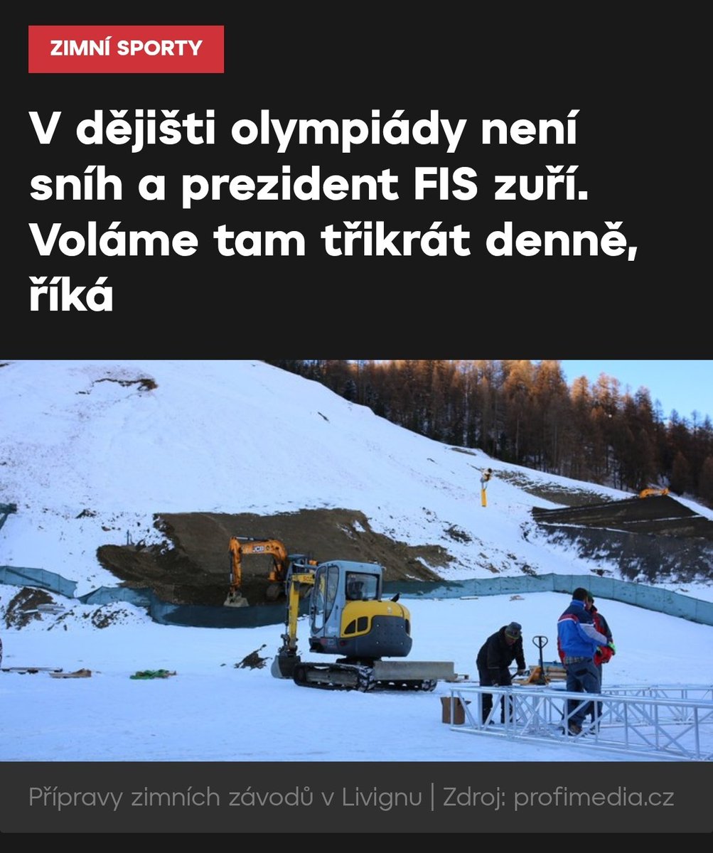 Měli uspořádat olympiádu v Česku, tady je klimatická změna zrušená
