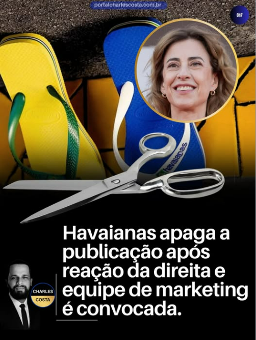 EliseWilshaw1's tweet image. SEGUNDA-FEIRA mal começou e o pau já está torando pra reunião emergencial.
-A Havaianas retirou do ar a publicação que gerou forte reação do público conservador.
Internamente, a equipe de marketing foi acionada para conter a crise, em uma tentativa clara de reduzir o impacto do…