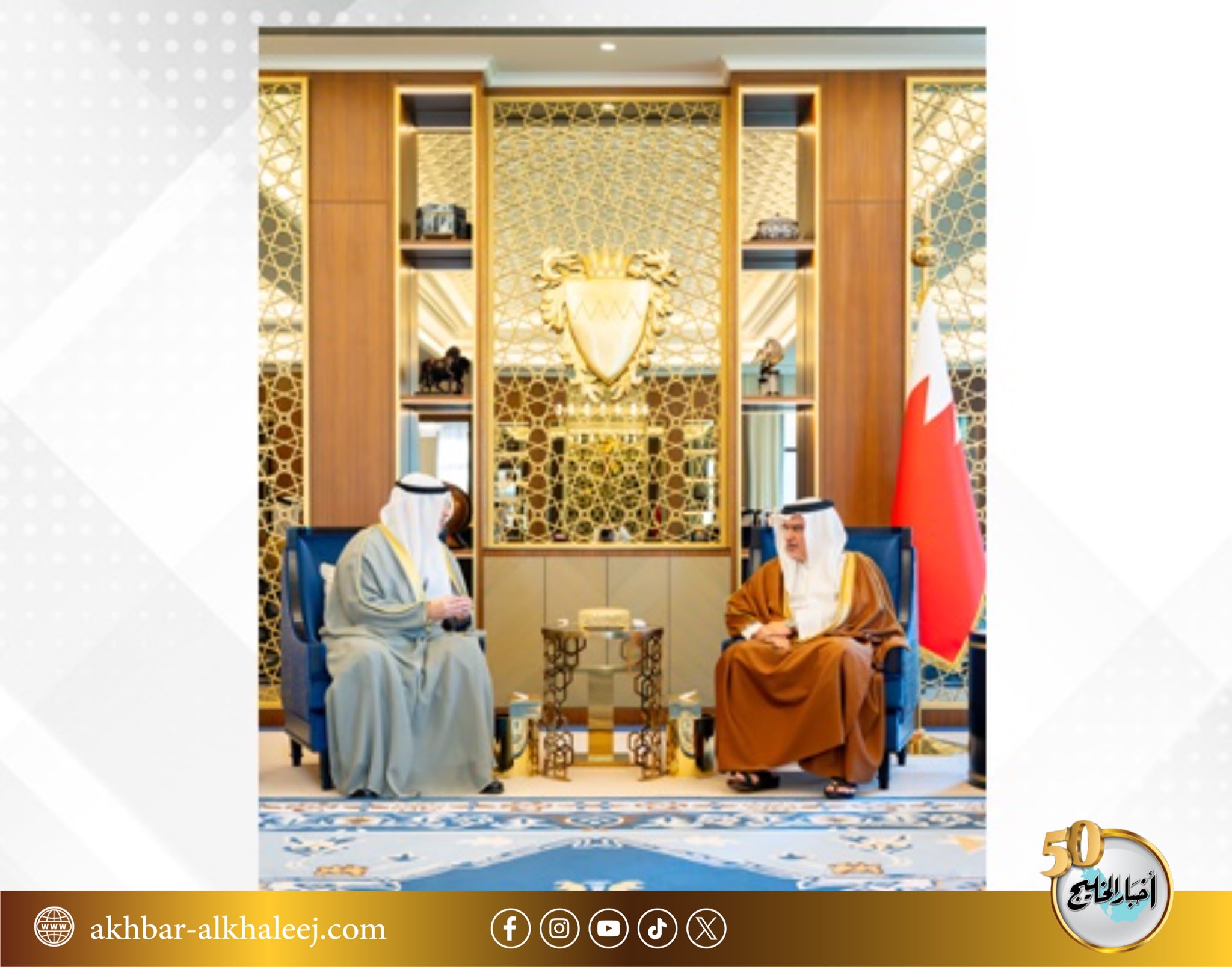 سمو ولي العهد رئيس مجلس الوزراء: العلاقات التاريخية والأواصر الوثيقة التي تجمع مملكة البحرين ودولة الكويت تستند إلى أسس راسخة من التعاون والتلاحم الأخوي الممتد #البحرين 