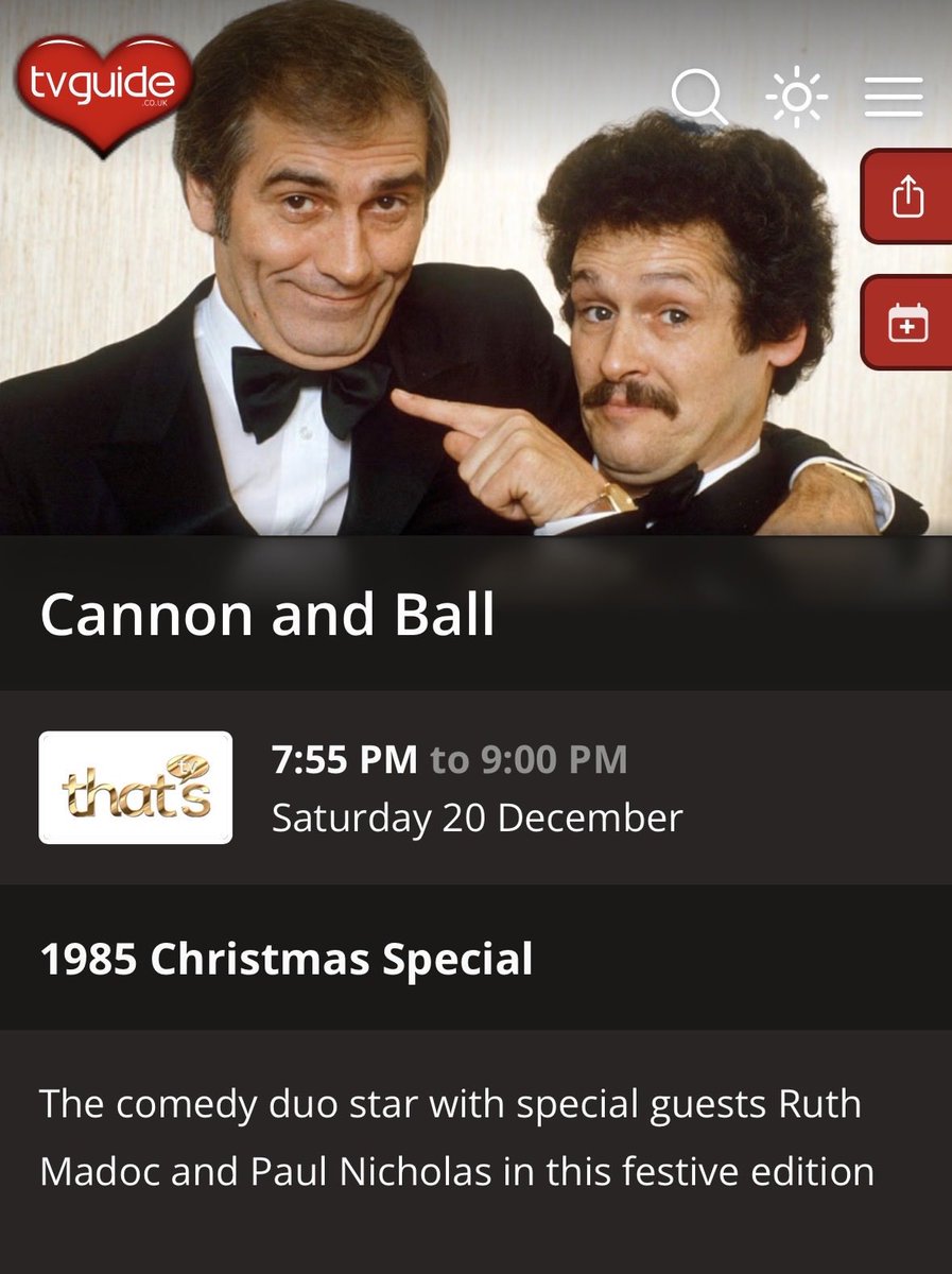 Thank you all so much for the incredible love around The Cannon &amp; Ball Show being back on TV. I’m truly overwhelmed.

Your messages and memories mean the world. Bobby and I always said the audience was the third member. Thank you for keeping the legacy alive. ❤️ <a href="/ThatsTVOfficial/">That's TV</a>