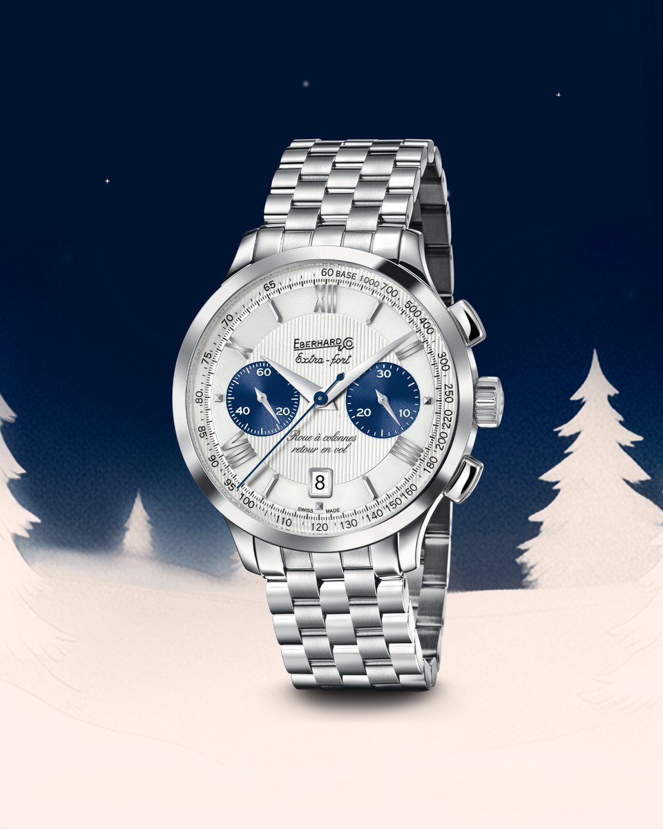 eberhard1887's tweet photo. Among the shimmering lights of the season, the #Extrafort Roue à Colonnes Retour en Vol reveals its mastery.
A timepiece that celebrates heritage while illuminating new stories to share this festive season.
Discover more: https://t.co/c2uVlgCuhl https://t.co/vTDc6X0yz6