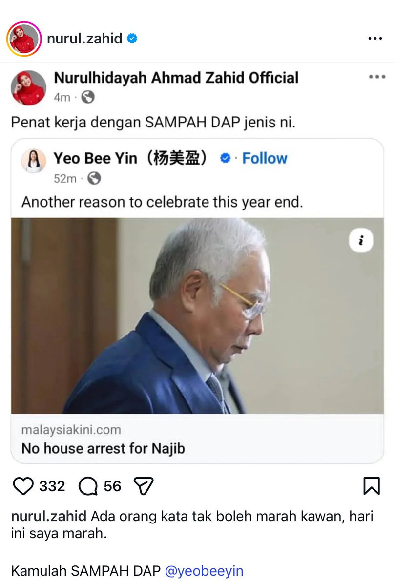 Cashisnotking1's tweet photo. What @yeobeeyin 
expressed represented majority of us

I rather to be the Sampah of Integrity than Supreme of Corruption

Instead of blaming the convicted criminal cheating our fund, she chose to blame those upholding integrity… Who is the actual Sampah? https://t.co/Eq5pzho520