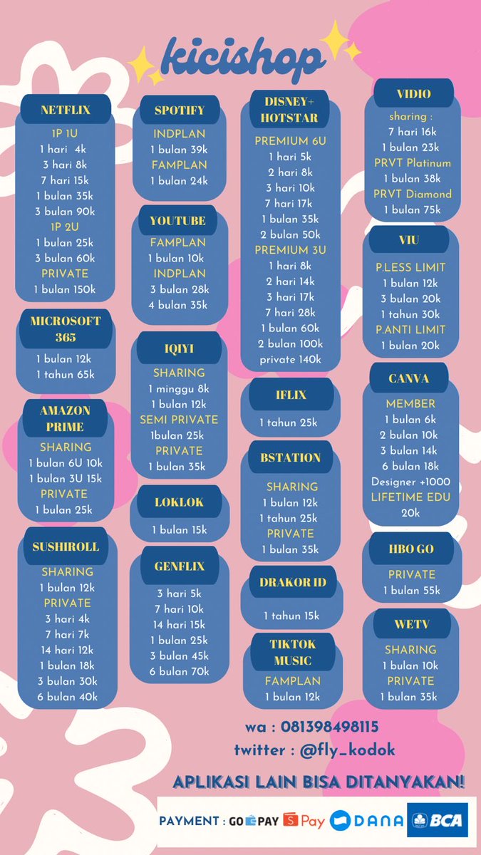 kicishop | jual apk prem tweet media