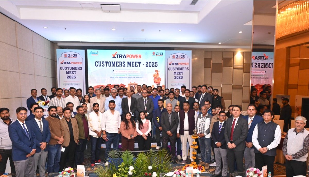 Stronger Together! Rajasthan SO hosted a meet with highway associates. ED&amp;SH reaffirmed 100% commitment through tech &amp; service excellence, highlighting APNA GHAR facilities,Road Safety, Lubricants &amp; XTRAPOWER  for better customer experience.