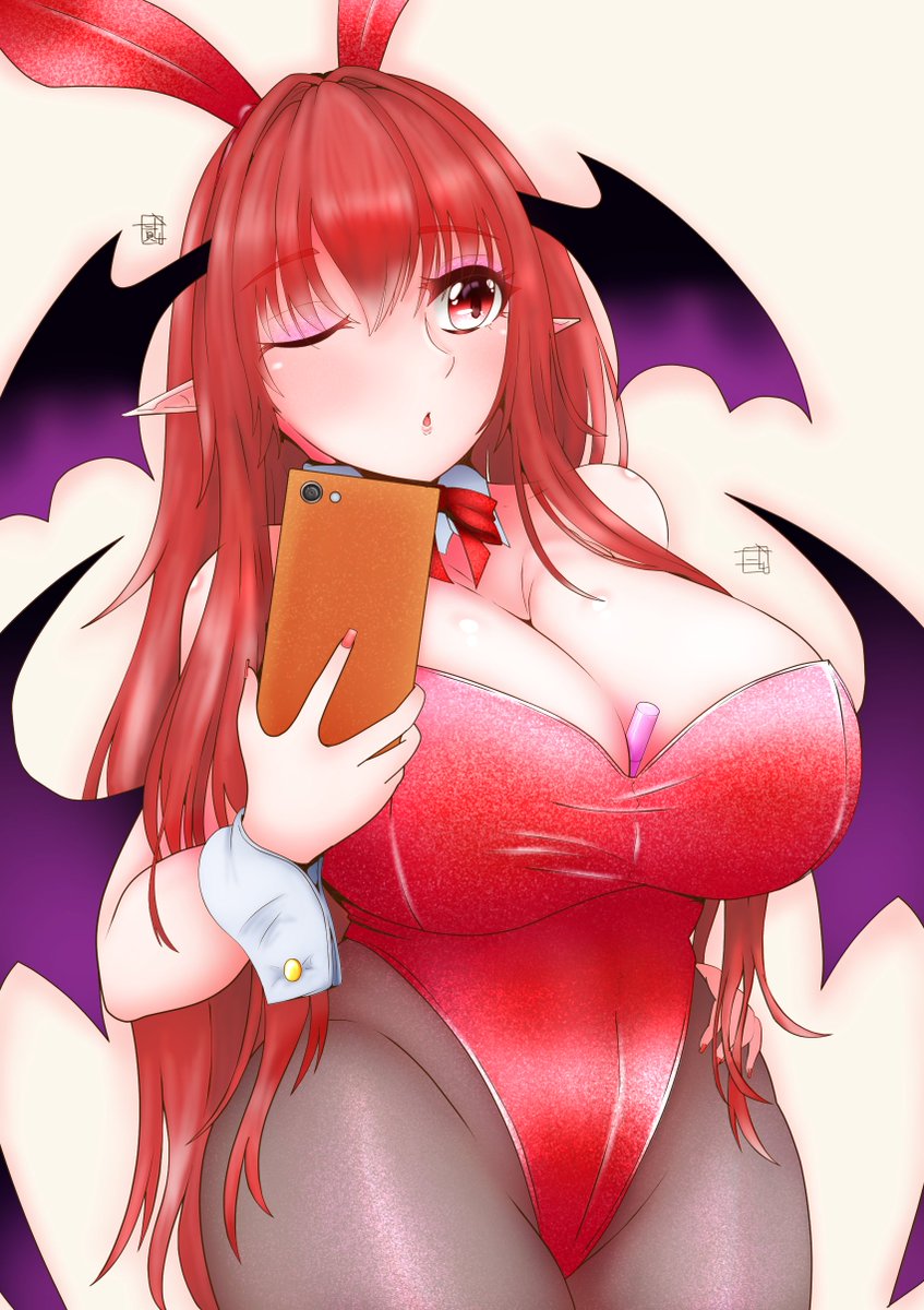 バニー小悪魔
谷間口紅挟み差分 