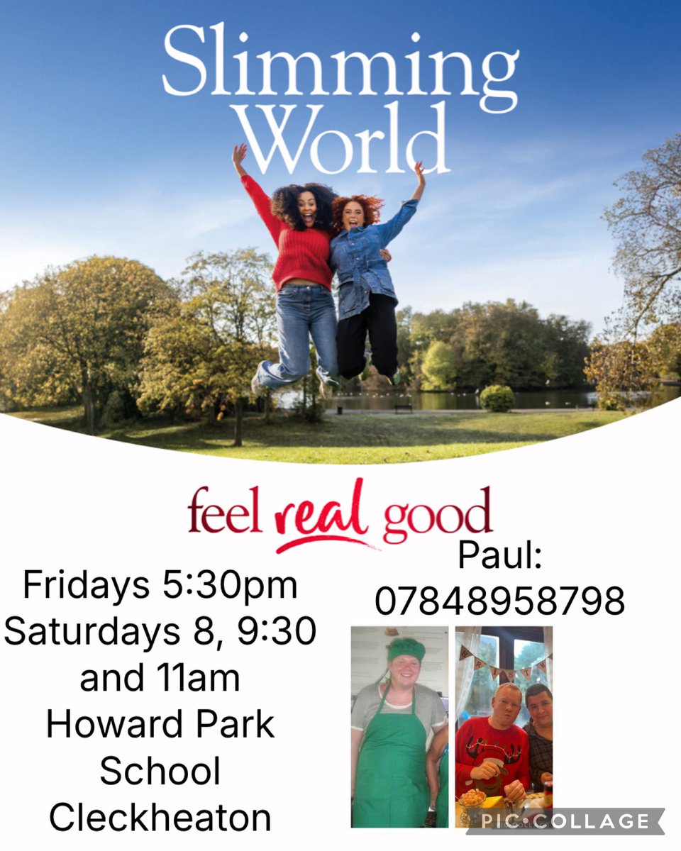 PaulCannellSW's tweet photo. My @SlimmingWorld groups run weekly in #cleckheaton @HowardParkSch #emerald consultant of 14 years. #feelrealgood https://t.co/02yvzBrDSe