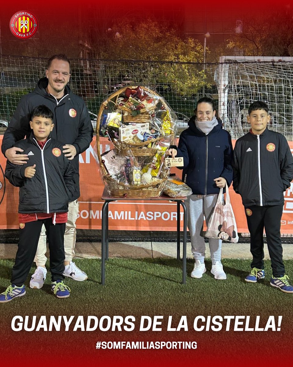 🎄🏆 Guanyadors de la Cistella de Nadal del Club!

Volem donar l’enhorabona als afortunats guanyadors de la nostra cistella de Nadal.
Gràcies a tots i totes per participar i per formar part d’aquesta gran família! ❤️🤍