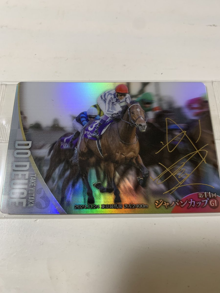 ドウデュースだ！！ 箔押しサイン入り！！ #サラブレッドホース