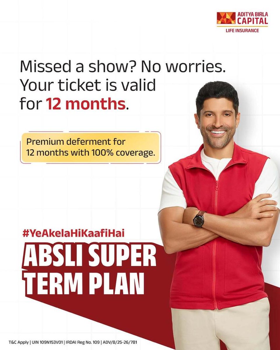 pkspks2911's tweet photo. Sapne chhote ho ya bade, unki security sabse zaroori hai. 💡
Family first hai, isliye Aditya Birla Sun Life Insurance ka protection plan #YehAkelaHiKaafiHai for long-term peace of mind. 🛡️👨‍👩‍👧‍👦 #AdityaBirlaSunLifeInsurance #YeAkelaHiKaafiHai #FamilySecurity #LifeCover #FinancialPlanning #TermInsurance
#TVKVijay