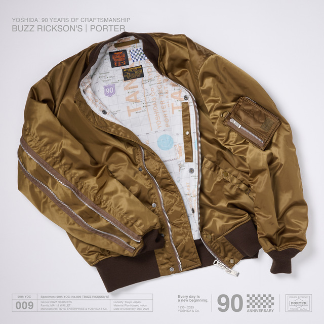 PORTER×Buzz Rickson's”ポーター×バズリクソンズ PORTER × BUZZ RICKSON'S 創業90周年記念コラボが2025年 12/24 12:00