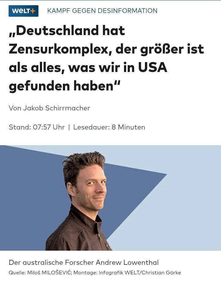 Schockierend: Deutschland hat einen gigantischen Zensurkomplex aufgebaut – größer und perfider als alles, was der Forscher Andrew Lowenthal in den USA bei den Twitter Files aufgedeckt hat!

Über 330 NGOs, Thinktanks und „Fact-Checker“, finanziert mit Hunderten Millionen