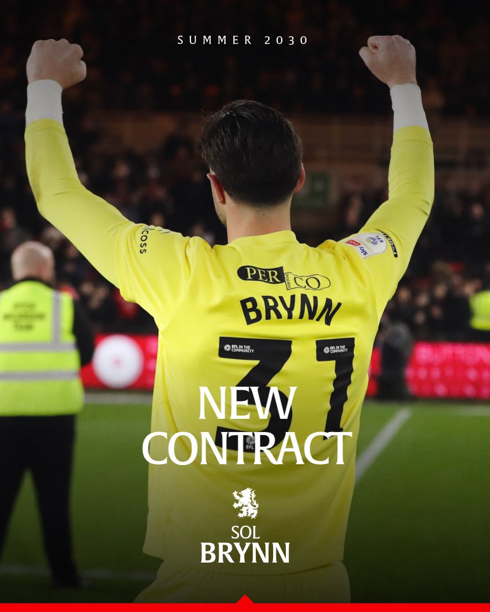 Boro's tweet image. Sol Brynn has signed a new contract that runs until 2030 ✍️

Well in, Sol! 🙌