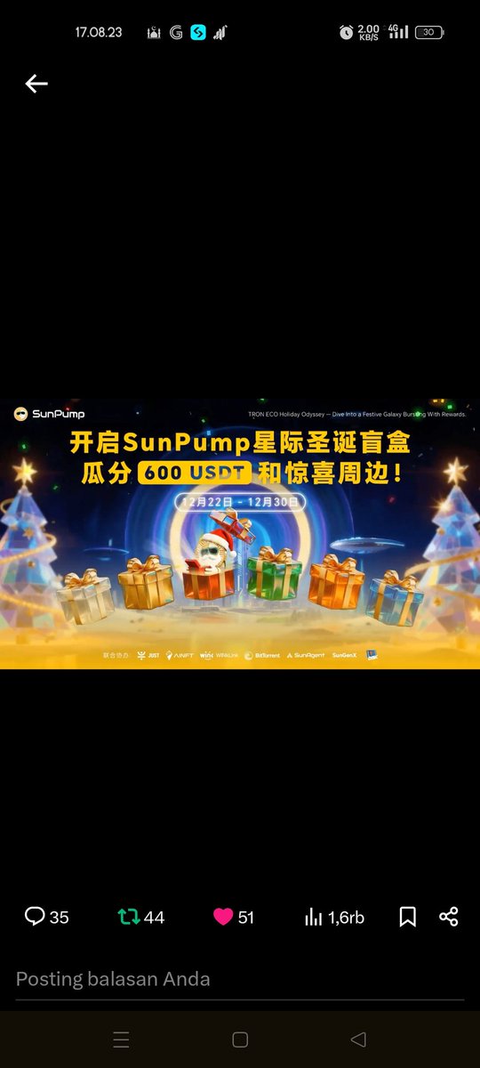 opet0107's tweet photo. @sunpumpmeme Happy New Year 2026, may it become a bigger ecosystem and thank you also to your great team
@sunpumpmeme
 for getting here. Let's open a new page in the new year. And thank you for the giveaway.🥳

Don't Miss guys 
@Cebong242021 @Fitri242021 @velgrynd242021 https://t.co/xJoWXCLZVk