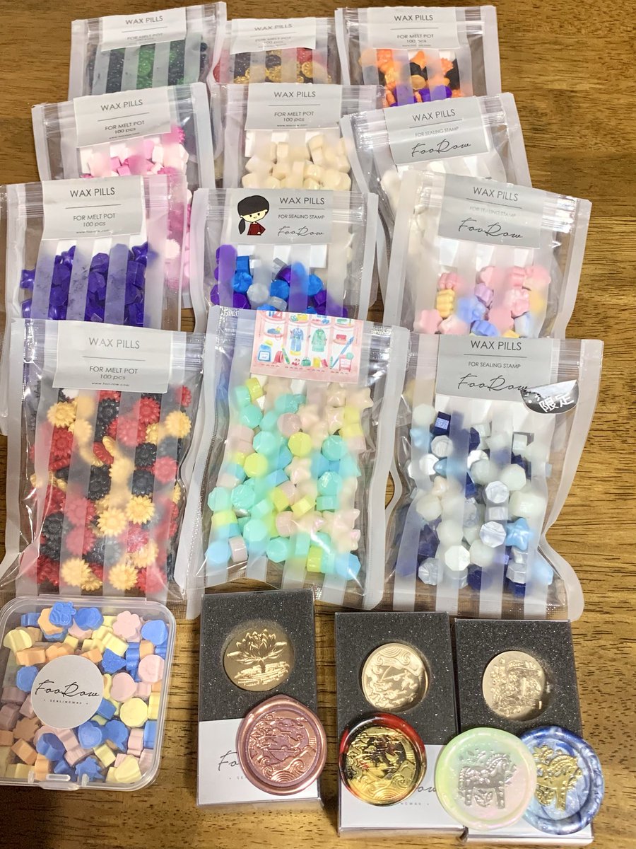 たまです たくさんのシーリングワックスっっ！！ ‹‹(´ω` )/››‹‹( ´)/››‹‹( ´ω