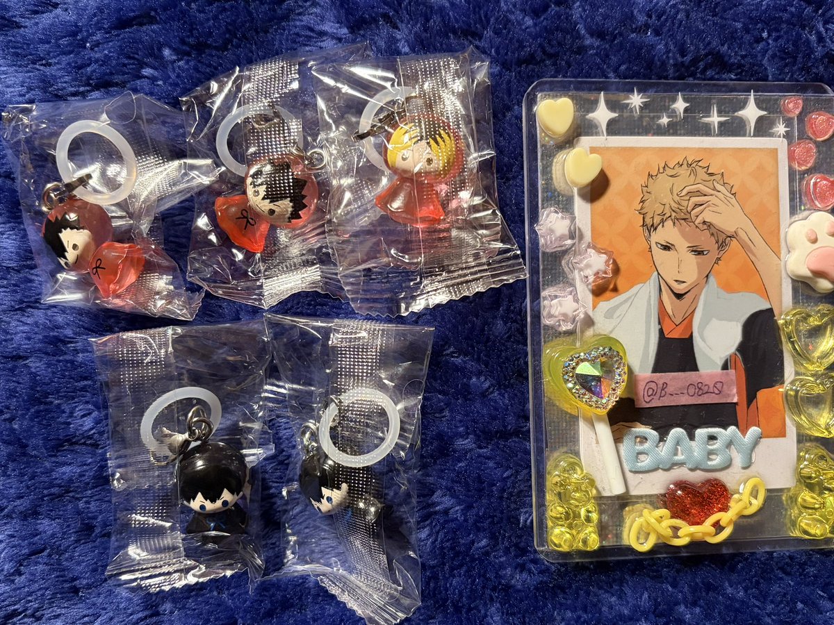 B___O820's tweet photo. 【交換 譲渡】ハイキュー めじるしアクセサリー

譲▷影山2 黒尾2 孤爪1
求▷月島 or 定価＋送料

孤爪のみ他キャラ1点でも纏めてご交換いただける方優先させて頂きますので、お返事にお時間頂きます。
譲渡の場合はPayPayのみ。郵送でのお取引📮

検索からでもお気軽にお声掛けください⋆* https://t.co/AiyEEUL8jg