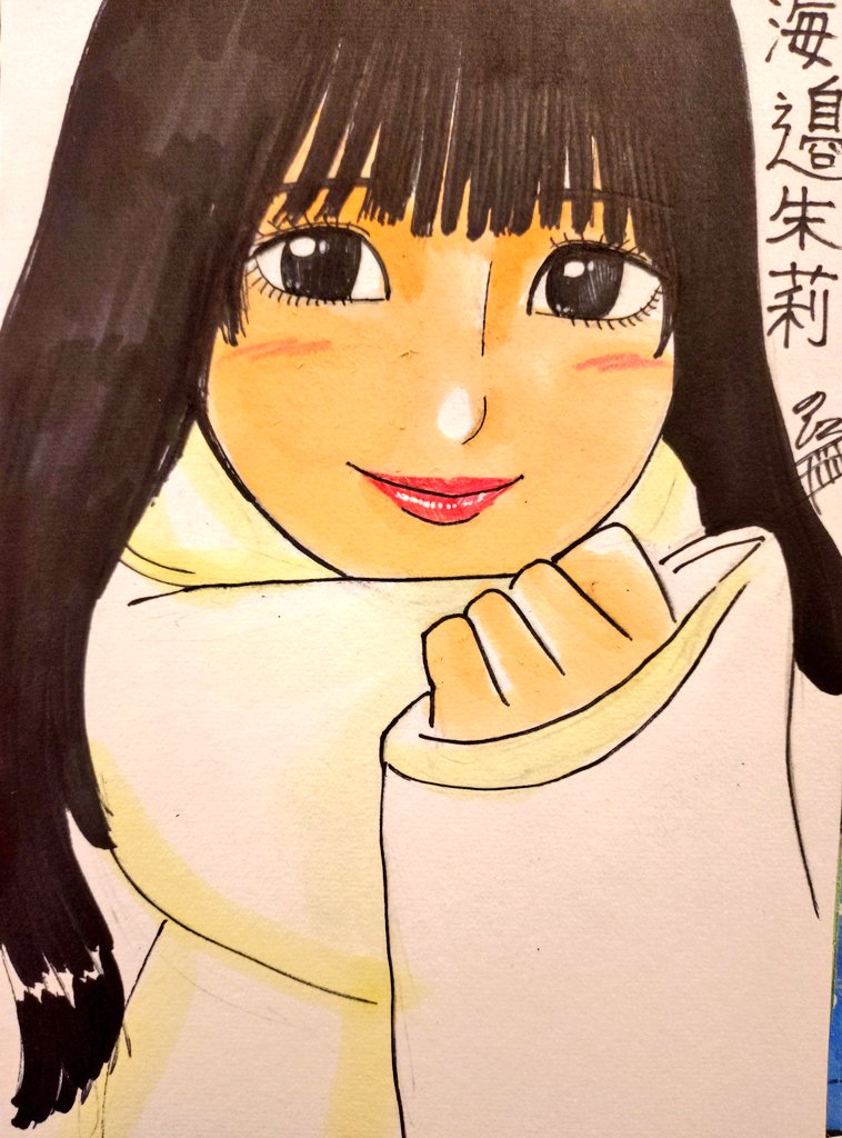 ま1617　似顔絵 ドン！ 今日描いた乃木坂ちゃんで〜す(*^^*) ❤️あかりん💙 #似顔絵