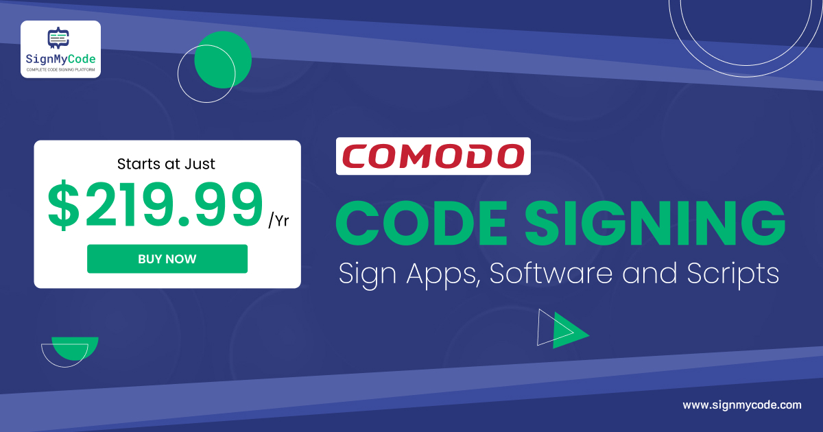 Sign_My_Code's tweet image. Sign your apps, software, and scripts with a Comodo Code Signing Certificate. This OV/IV certificate offers trust and security for a safe user experience.

Buy Now - signmycode.com/comodo-code-si…

#codesigining #SignCode #Apps #Software #Scripts #indiedevs