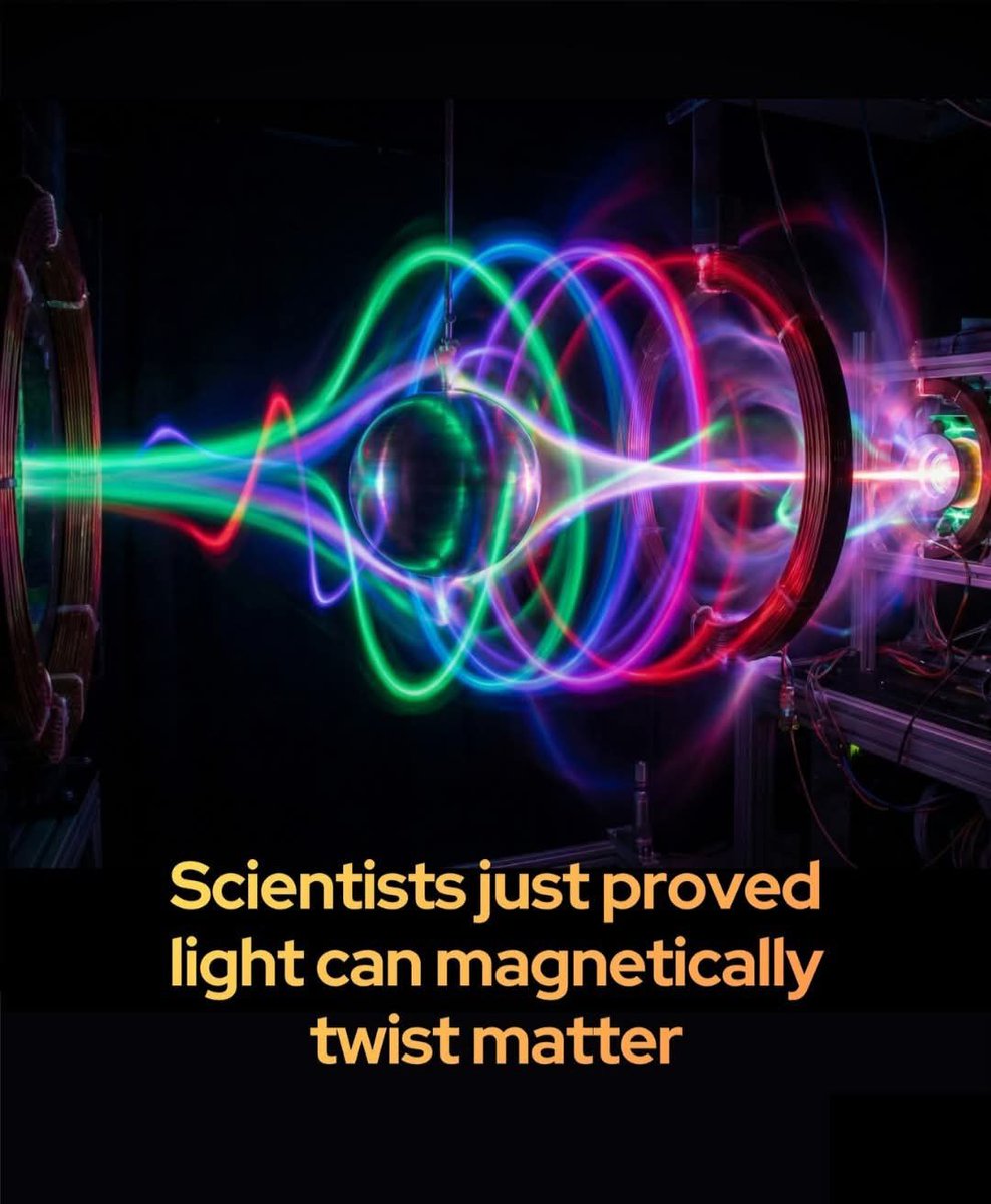 AstronomyVibes's tweet image. Scientists just rewrote what we thought we knew about light.

For nearly 180 years, scientists assumed the magnetic component of light was too weak to matter. 

That assumption has just been overturned. Researchers at the Hebrew University of Jerusalem have discovered that…
