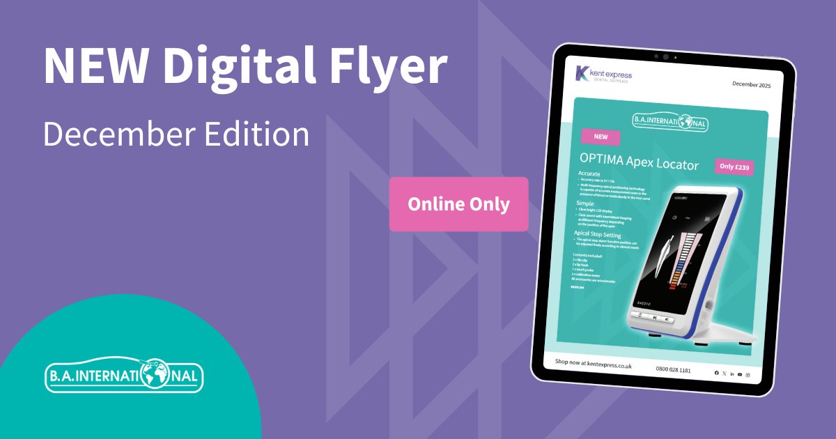 Kent_Express's tweet image. 📣 Just landed! The new BA International digital flyer is here, packed with unmissable deals on handpieces and small equipment. 

Don’t miss out - check it out now at tinyurl.com/mscwmruz.

#DentalHandpieces #SmallEquipment #DentalDeals #DentalOffers #Dentistry