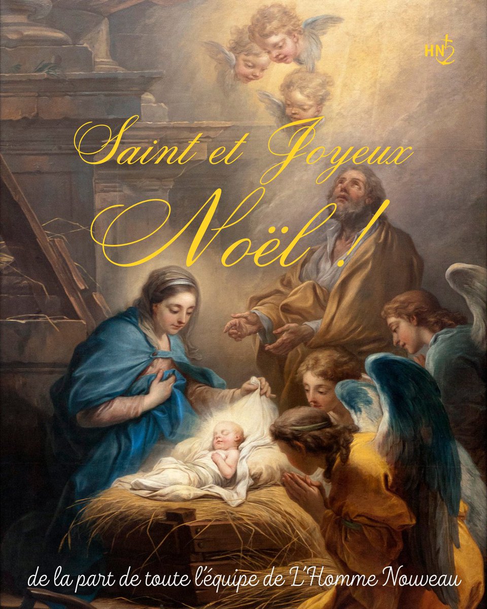 ✨ Toute l’équipe de L’Homme Nouveau vous souhaite un très saint et joyeux Noël 🕯️

🔒 Veuillez noter que nos bureaux seront fermés jusqu'au 4 janvier 2026.