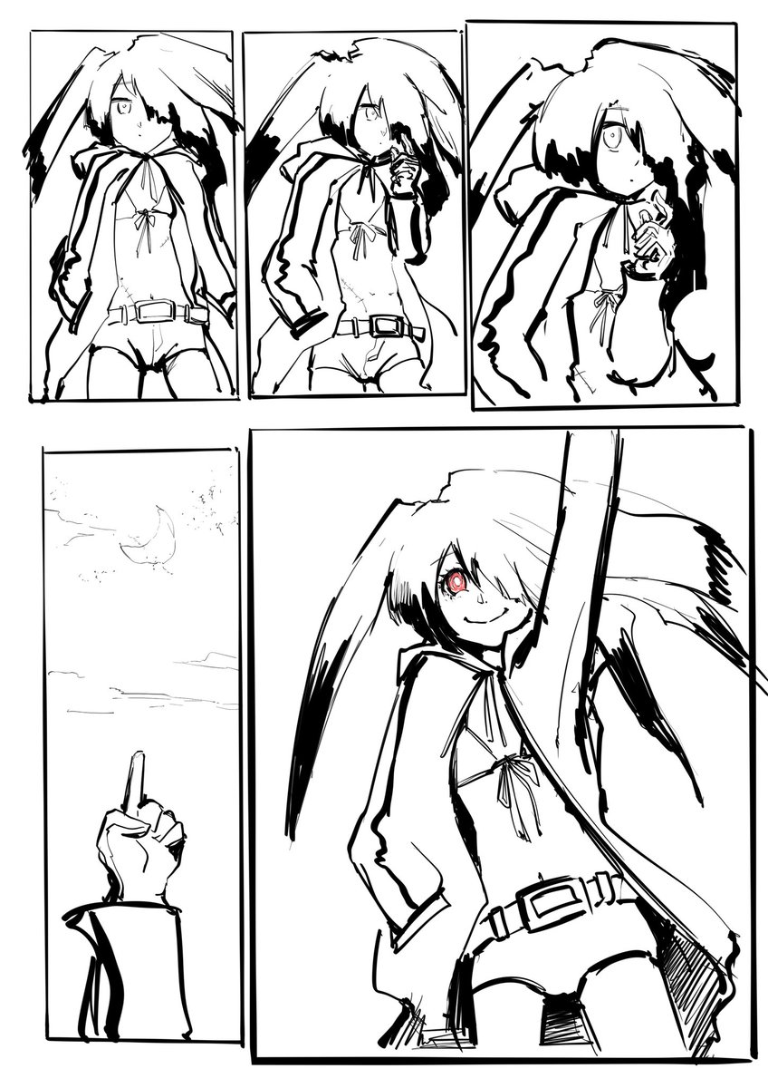 DRFB003's tweet image. Black Rock ShooterS - part3
*This is a fan comic.All copyrights pertaining to "Blcak Rock Shooter" are reserved by the copyright holder.
#ブラックロックシューター #blackrockshooter #fanart #fandom #fancomic #manga