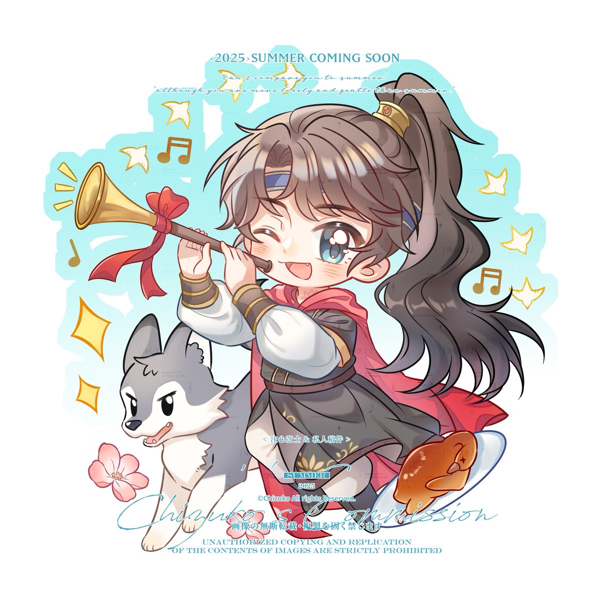 chizuko106's tweet image. 还是之前给千禾画的周边图(*´I`*)发之！
#2ha #二哈和他的白猫师尊
#yuwu #余污