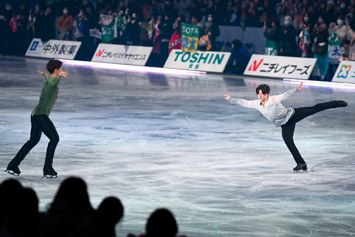 TheAnswerFigure's tweet image. ⛸️#メダリストオンアイス❄️

"#中田璃士 #森口澄士 組"のスロージャンプは着氷成功✨

写真：中戸川知世（@nakatogawachise）

#全日本フィギュア2025 #フィギュアスケート