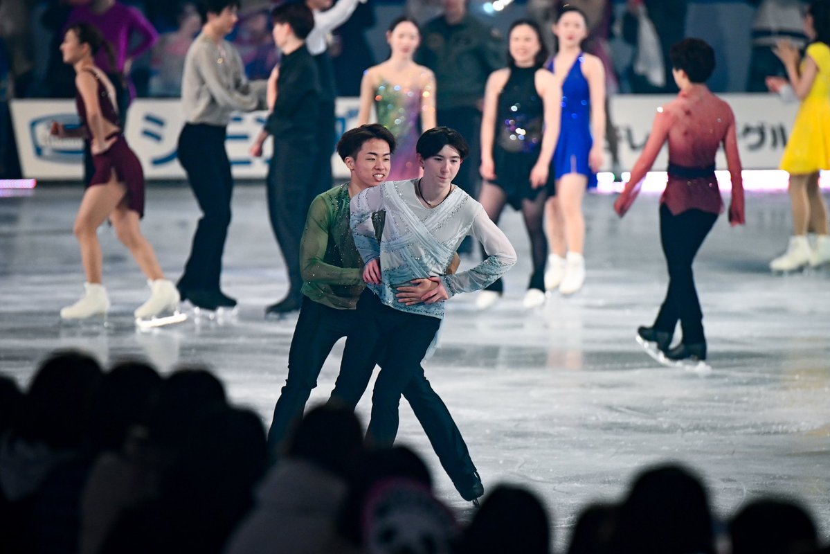 TheAnswerFigure's tweet image. ⛸️#メダリストオンアイス❄️

"#中田璃士 #森口澄士 組"のスロージャンプは着氷成功✨

写真：中戸川知世（@nakatogawachise）

#全日本フィギュア2025 #フィギュアスケート