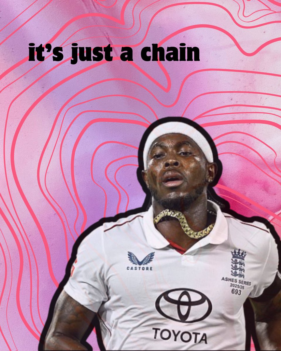 daisycutterzine's tweet image. people get really, really weird about jofra archer's gold chain. why does a piece of jewellery get them so rattled? 

a material culture analysis via gold chains in hip-hop style 👇

daisycutterzine.wordpress.com/2025/12/22/its…