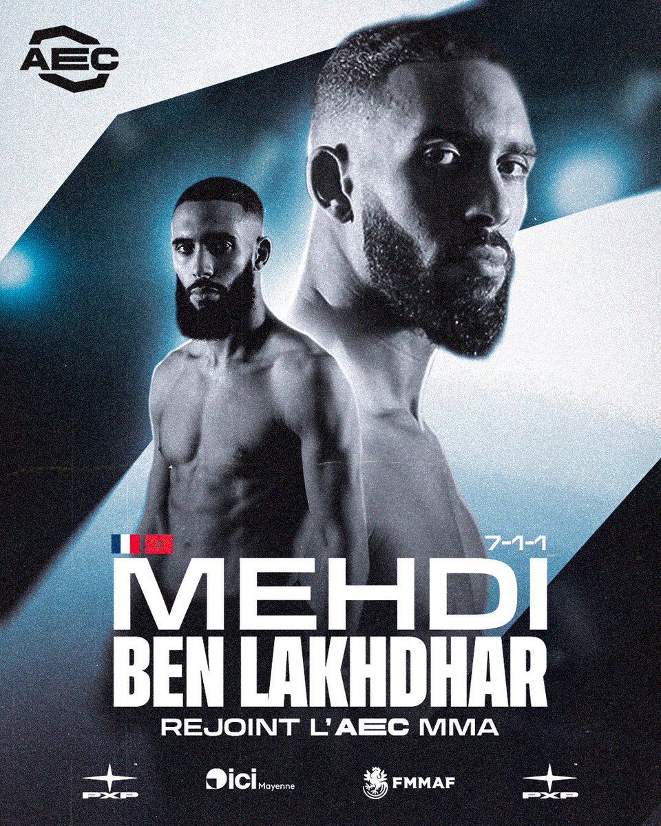 Mehdi Ben Lakhdar fait son grand retour ! 🏴‍☠️🇲🇦

Le 14 février en Main Event à l’AEC à Laval 👊🏼

#AEC18