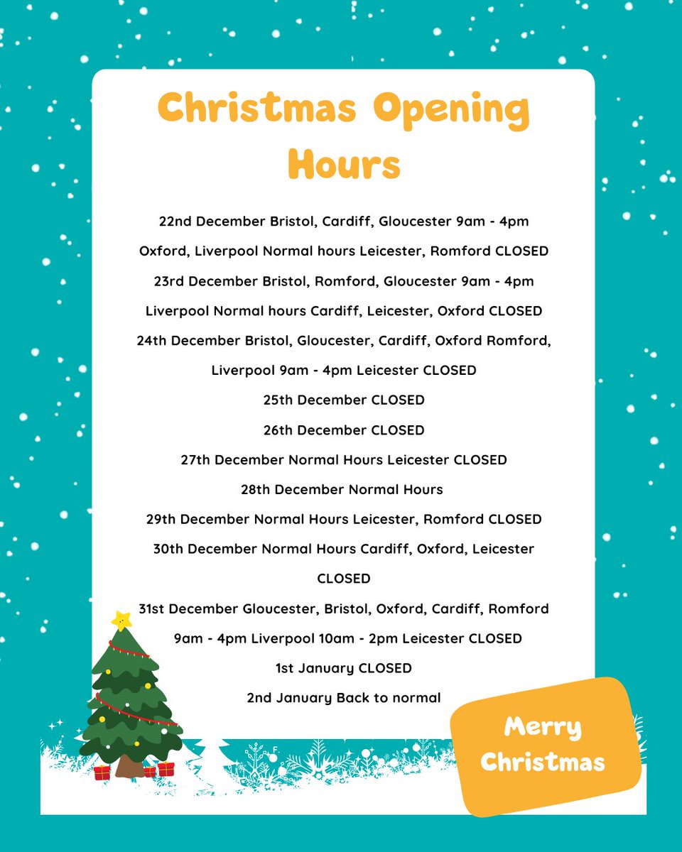 imaginatal's tweet image. Christmas Opening Hours Reminder🎄

If you need to book an appointment or have any questions, please contact us on 0800 640 4299 or visit our website zurl.co/kfPL8

#imaginatal #privatescan #privatescanclinic #ultrasoundscan #christmas2025 #christmastime