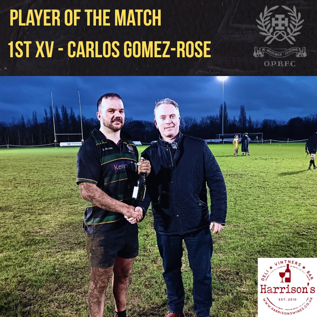 OPRFC's tweet image. 𝐏𝐥𝐚𝐲𝐞𝐫 𝐨𝐟 𝐭𝐡𝐞 𝐌𝐚𝐭𝐜𝐡
𝐂𝐚𝐫𝐥𝐨𝐬 𝐆𝐨𝐦𝐞𝐳-𝐑𝐨𝐬𝐞

Carlos el Rey.  

Congratulations to Carlos Gomez-Rose, who put in a remarakable shift against Brunel University on Saturday to deservedly be rewarded with the Player of the Match award