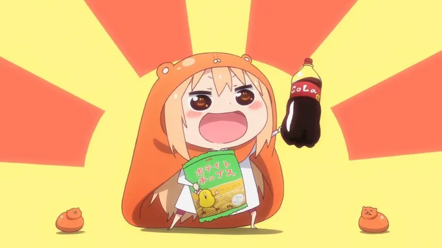 We learned why the Umaru manga ended, and it's very unfortunate.
Apparently, the manga was based on the author's own sister, who acted like a slob indoors.
His sister loved the manga and read it.
Unfortunately, around volume 6, she became ill and died around volume 10.
He