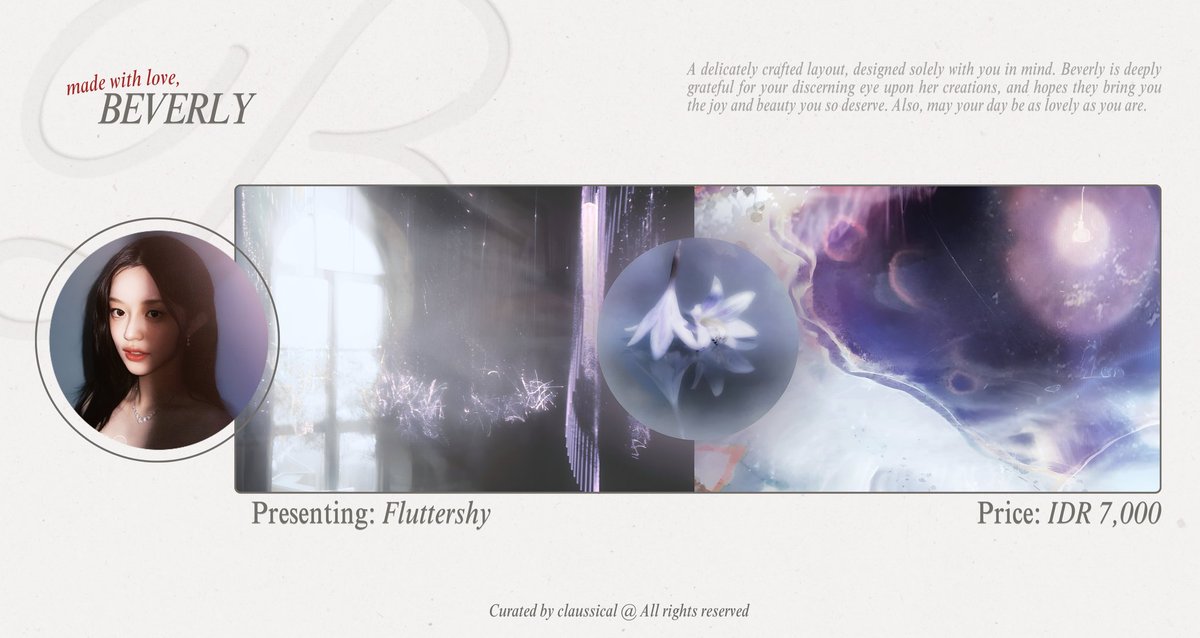 claussical's tweet image. Please help repost? Thank you! #zonauang 

May I present to you the new petals in Bebe Collection, the dreamy and whimsical Fluttershy &amp;amp; Afterglow. &amp;lt;3 Boleh bantu ospek? do let me know kalau sekiranya ada yang engga aman ya. Layout Minju, Lola Tung &amp;amp; Mia Goth nya juga ufs.